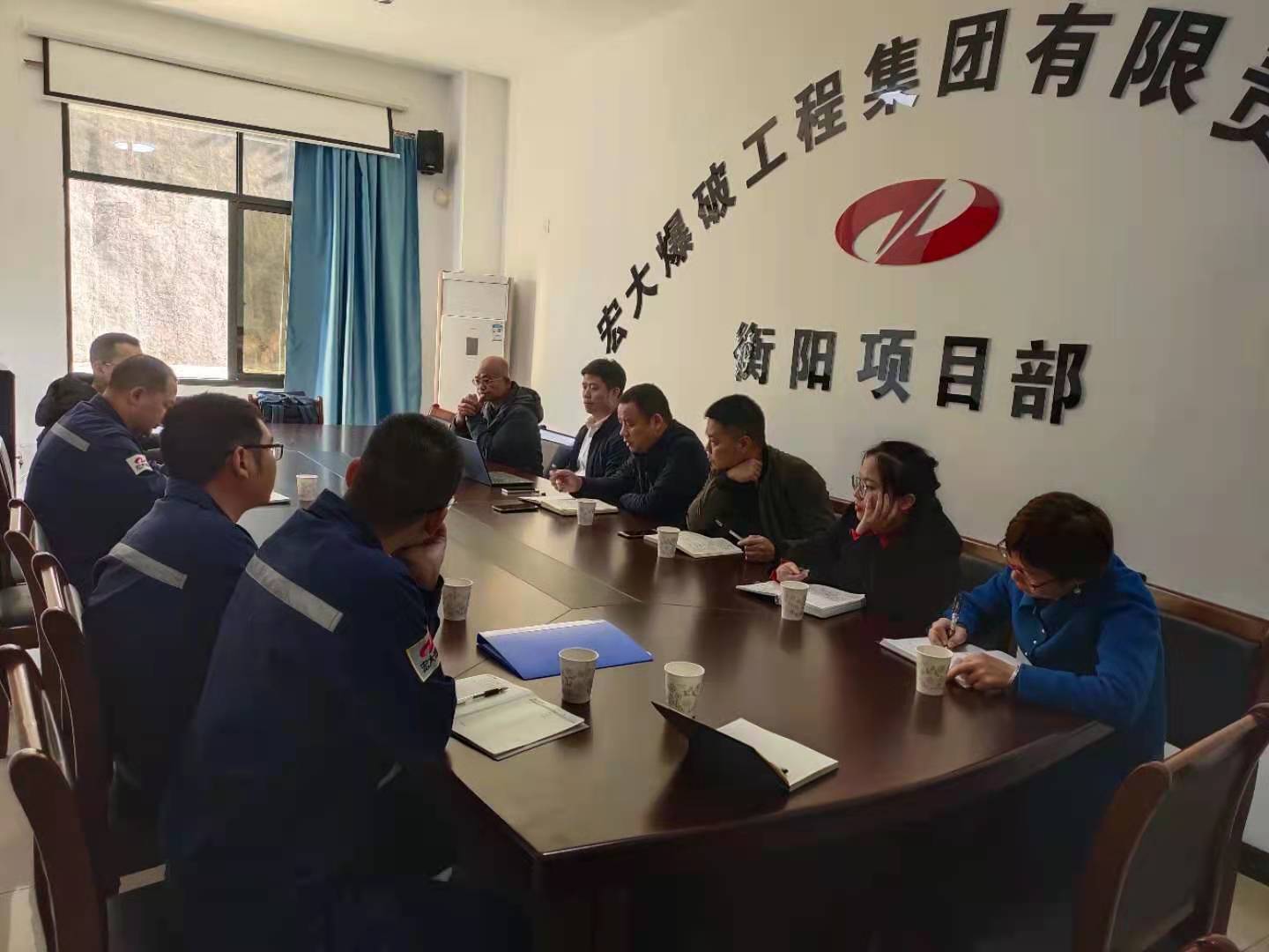 【督促指導(dǎo) 順勢揚(yáng)帆】宏大工程集團(tuán)黃錦泉副總經(jīng)理一行蒞臨衡陽項(xiàng)目部檢查指導(dǎo)工作